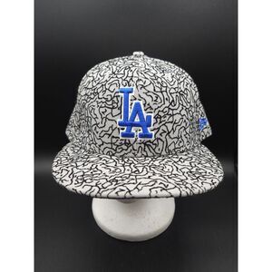New Era LA Dodgers All Over Elephant Print Fitted Hat 7 3/4 MLB Official